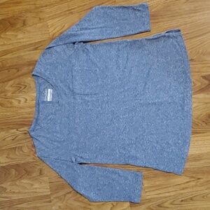 Columbia Omni-Wick Advanced Evaporation Womens 3/4 Sleeve Shirt Heathered Blue